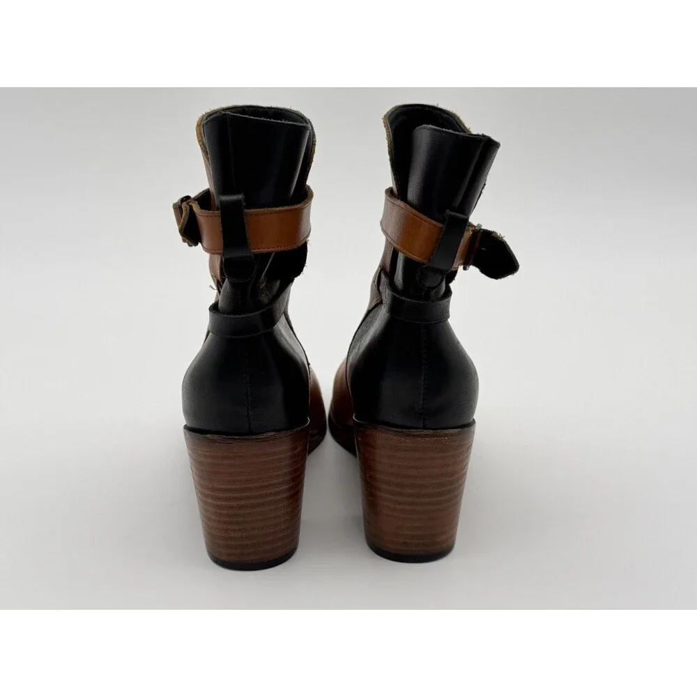 Wolverine 1000 Mile Samantha‎ Pleet Bonny Women's 7.5 B Leather Heel Ankle Boots